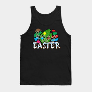 Hoppy Easter Colorful Easter Eggs Tank Top